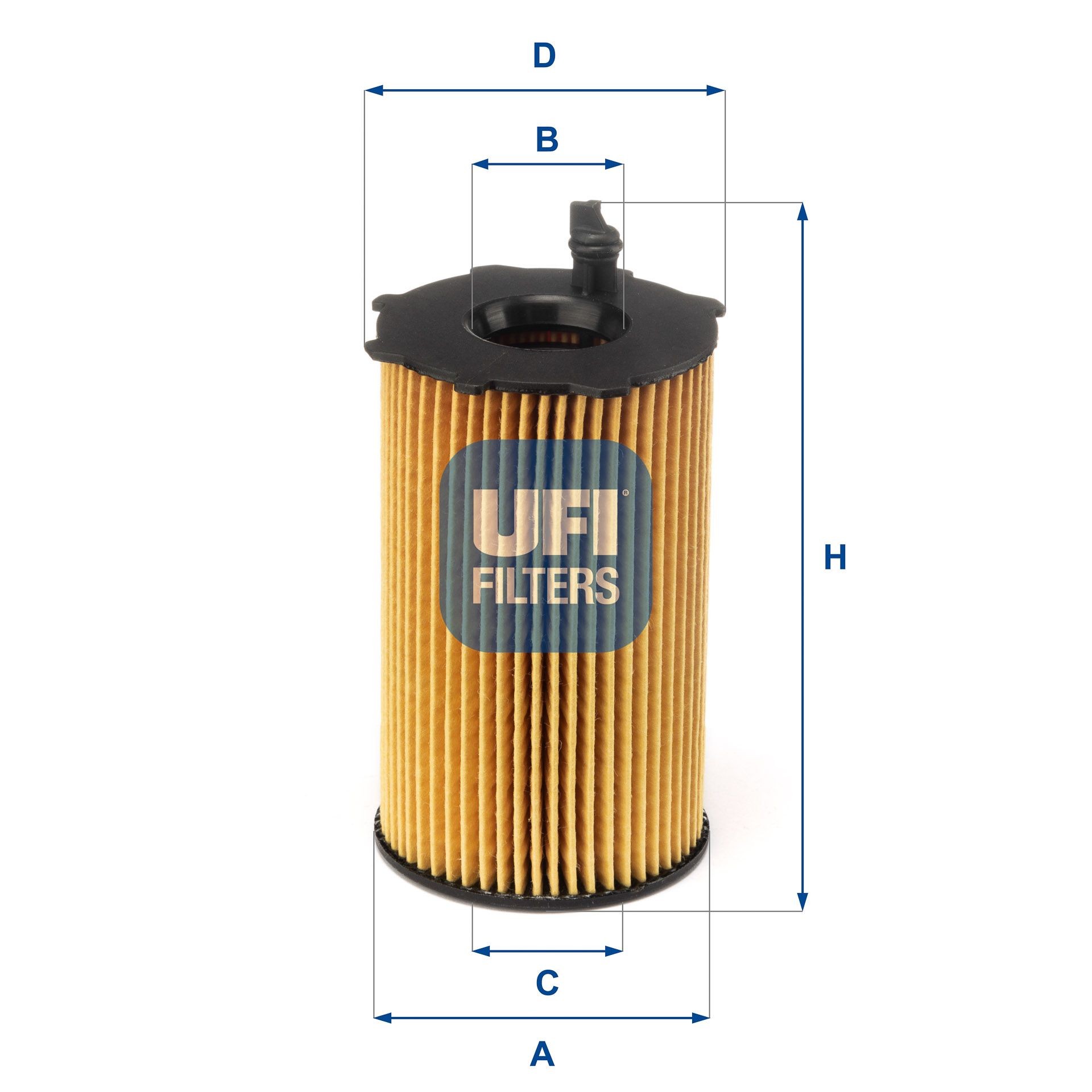Original UFI Oil filters 25.226.00 for HYUNDAI SANTA FE