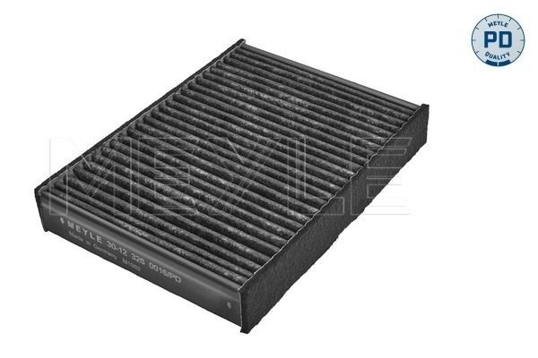 MEYLE 30-12 326 0016/PD Pollen filter Activated Carbon Filter, Filter Insert, for increased requirements, with Odour Absorbent Effect, with anti-allergic effect, Particulate filter (PM 2.5), high fine particulate filtration, NOx-absorbing effect, NOx-filter, 195 mm x 145 mm x 30 mm