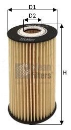 CLEAN FILTER ML4581 Oil filter 04152 YZZA4