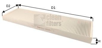 CLEAN FILTER NC2407 Pollen filter A 0008307318