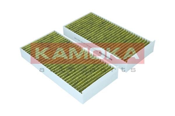 6080116 KAMOKA Pollen filter MINI Fresh Air Filter, Activated Carbon Filter, Particulate filter (PM 2.5), with antibacterial action, with anti-allergic effect, with fungicidal effect, with Odour Absorbent Effect, 232 mm x 114 mm x 30 mm