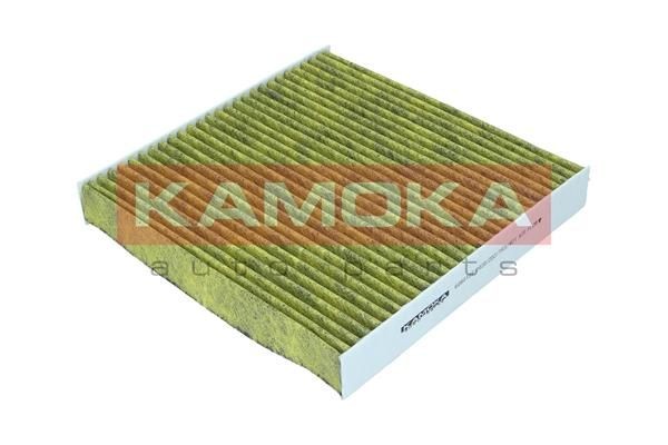 KAMOKA 6080128 Pollen filter Fresh Air Filter, Activated Carbon Filter, Particulate filter (PM 2.5), with antibacterial action, with anti-allergic effect, with fungicidal effect, with Odour Absorbent Effect, 204 mm x 210 mm x 30 mm