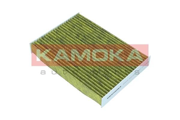 KAMOKA 6080160 Pollen filter Fresh Air Filter, Activated Carbon Filter, Particulate filter (PM 2.5), with antibacterial action, with anti-allergic effect, with fungicidal effect, with Odour Absorbent Effect, 249 mm x 180 mm x 36 mm