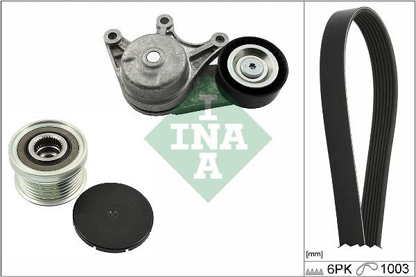 INA 529 0483 20 BMW 5 Series 2012 Poly v-belt kit