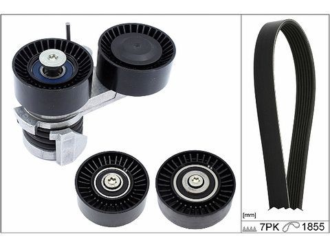 529 0495 10 INA Alternator belt BMW Check alternator freewheel clutch & replace if necessary