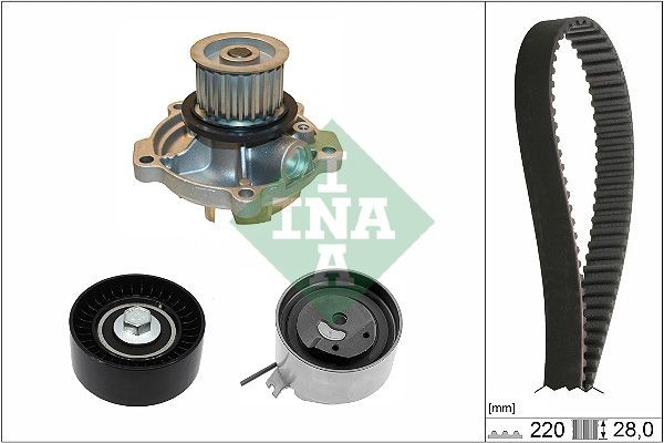 INA 530 0456 30 Water pump and timing belt kit JEEP experience and price