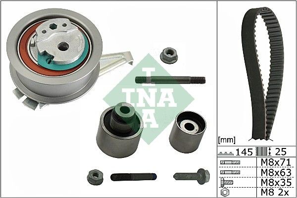 INA 530069910 Water pump and timing belt kit 04L 109 243D