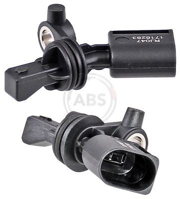 A.B.S. Active sensor, 58mm, 18mm, black Length: 18mm, Total Length: 58mm Sensor, wheel speed 30092 buy