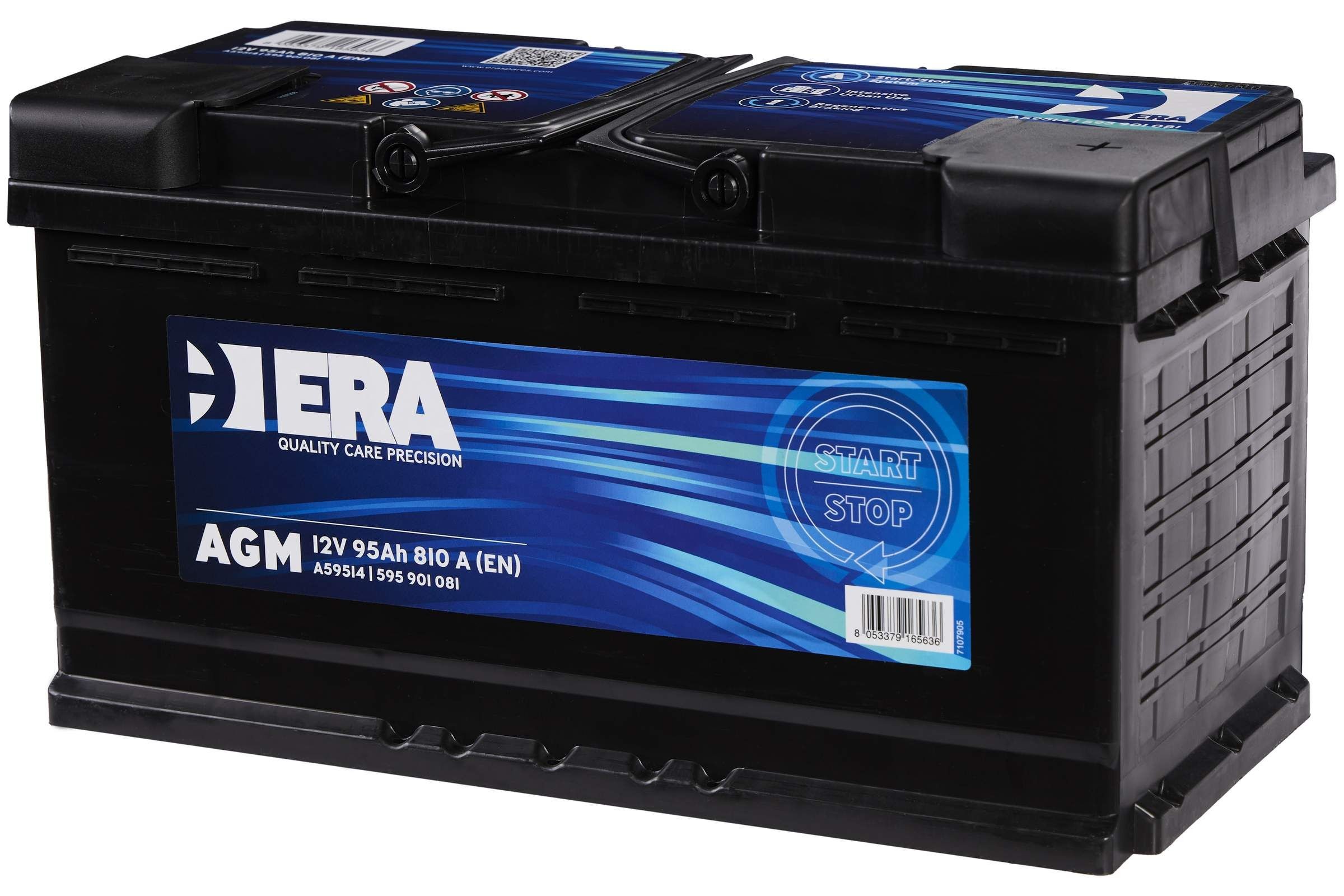CENTRA CK800 Start-Stop Batterie 12V 80Ah 800A B13 Batterie AGM