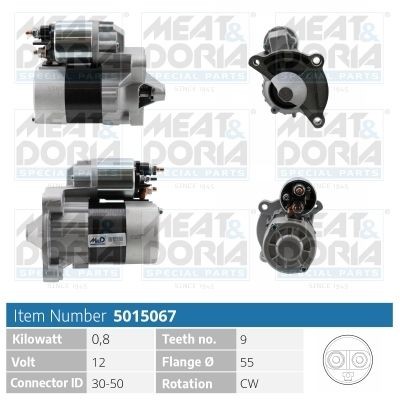 MEAT & DORIA 5015067 Starter motor 5802.Q7