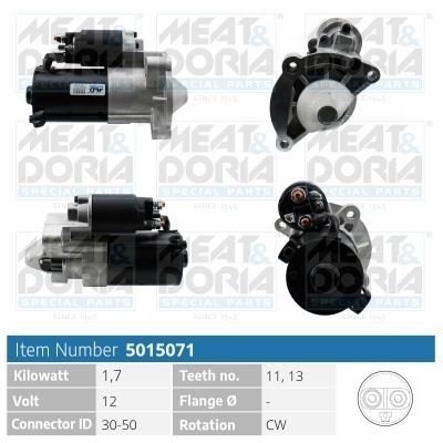 MEAT & DORIA 5015071 Starter motor 71724272