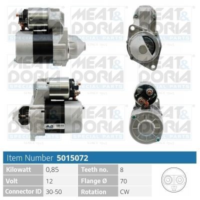 MEAT & DORIA 5015072 Starter motor 005 151 2101