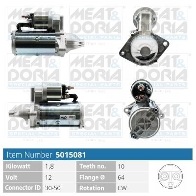 MEAT & DORIA 5015081 Starter motor 93 169 309