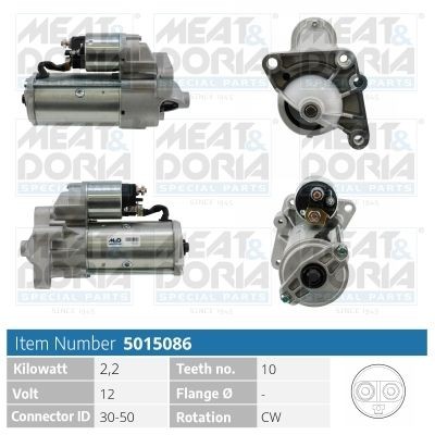 MEAT & DORIA 5015086 Starter motor 92 01 825