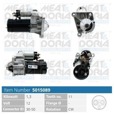 MEAT & DORIA 5015089 Starter motor 4402118