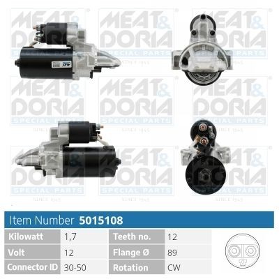 MEAT & DORIA 5015108 Starter motor 0AH-911-023-D
