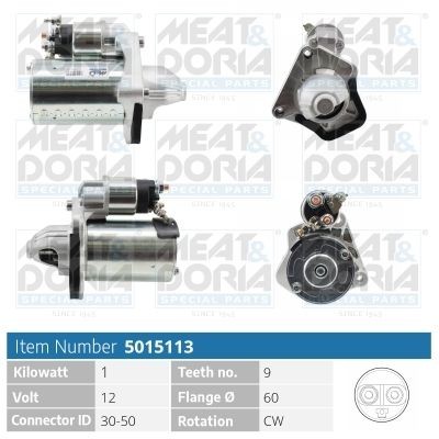 MEAT & DORIA 5015113 Starter motor M0T37871