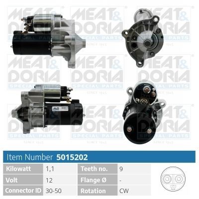 MEAT & DORIA 5015202 Starter motor 96-035-034