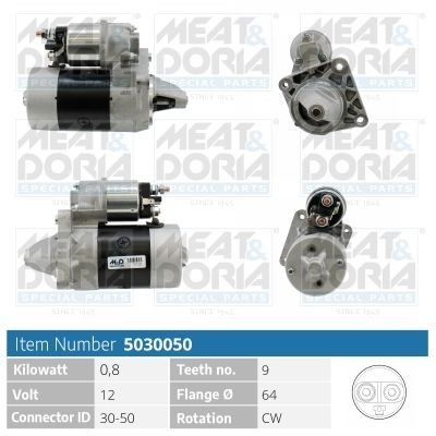 MEAT & DORIA 5030050 Starter motor MD 344183
