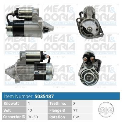 MEAT & DORIA 5035187 Starter motor M 000 T81 283