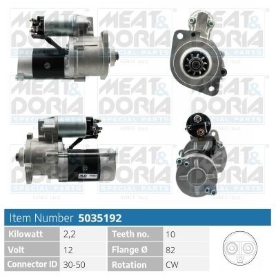 MEAT & DORIA 5035192 Starter motor M008T70371
