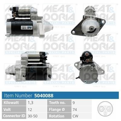 MEAT & DORIA 5040088 Starter motor 28100-0J030