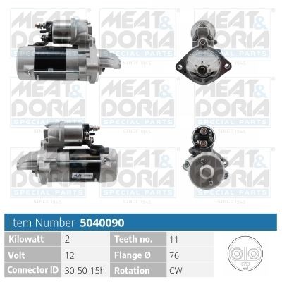 MEAT & DORIA 5040090 Starter motor 12-41-7-788-680