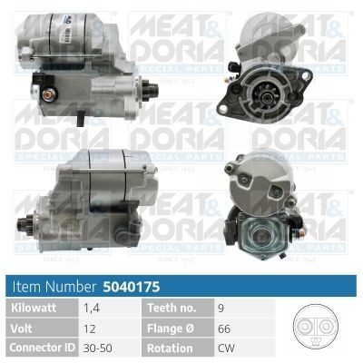 MEAT & DORIA 5040175 Starter motor 1926963013