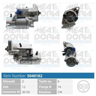 MEAT & DORIA 5040182 Starter motor 28100-33080