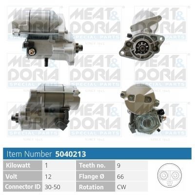 MEAT & DORIA 5040213 Starter motor 16612-63012