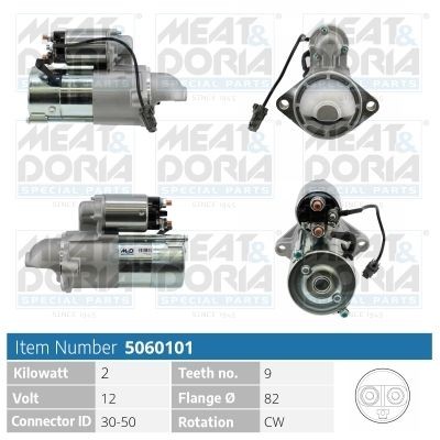 MEAT & DORIA 5060101 Starter motor 96843574