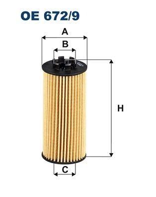OE 672/9 FILTRON Oil filters BMW Filter Insert