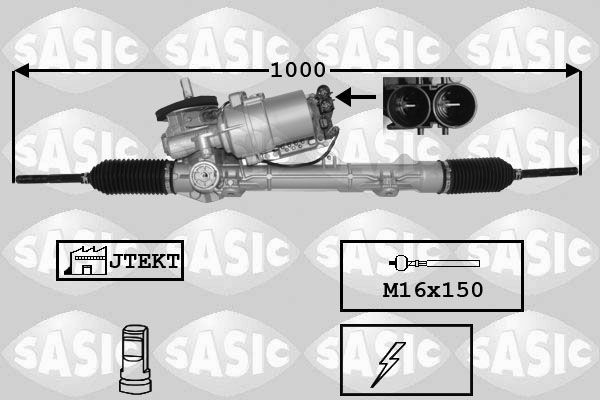 SASIC 7170057 Steering rack 4001 KZ