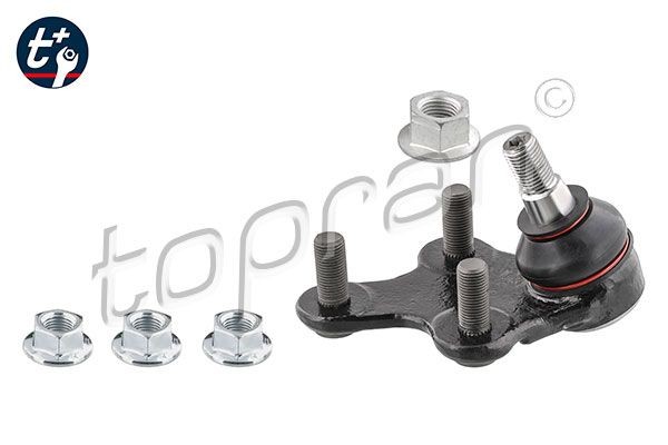 TOPRAN 723 762 Ball Joint Front Axle Left, Front Axle Right, with bolts/screws, with attachment material, for control arm