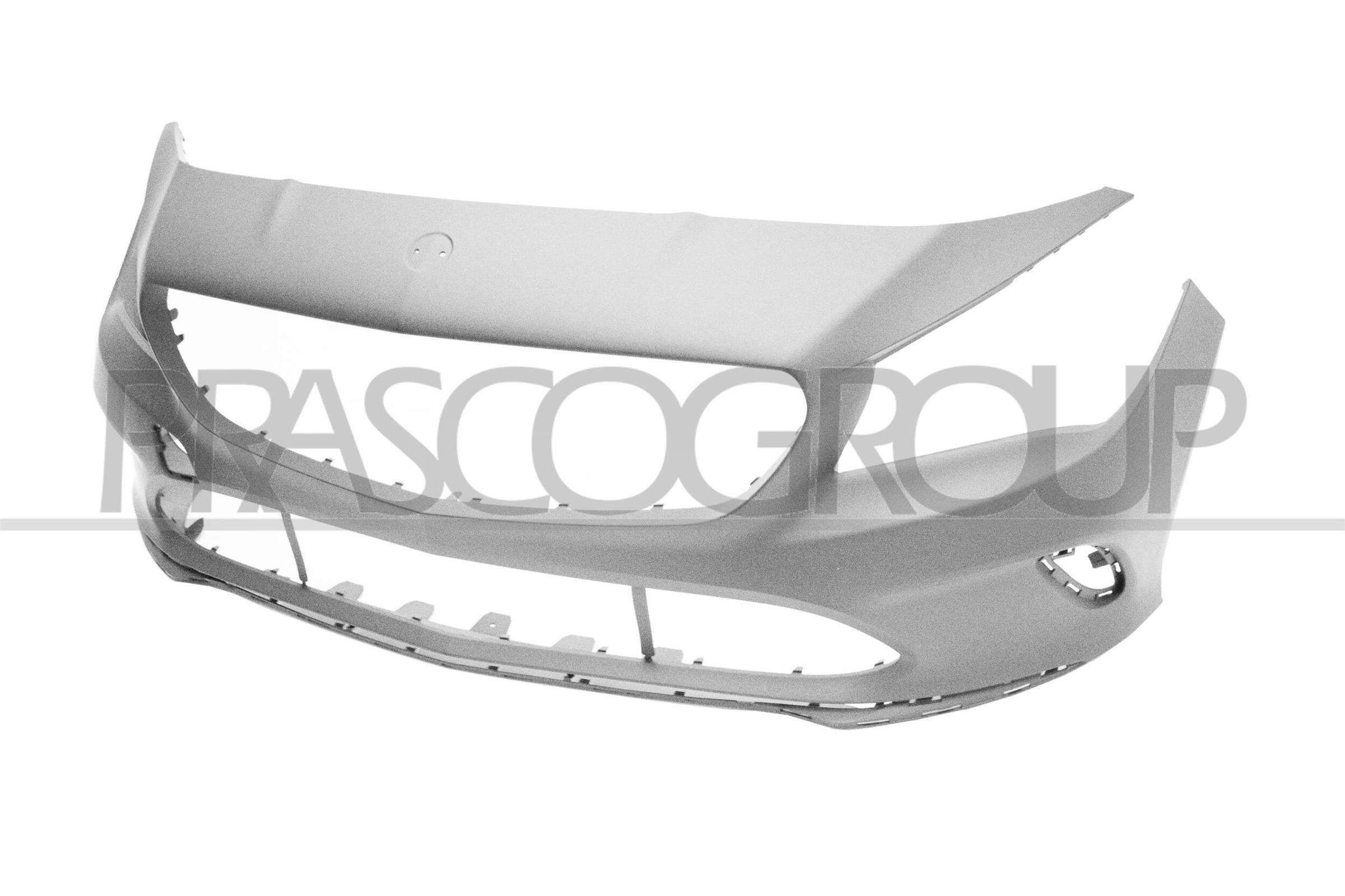Bumper cover PRASCO Front, for vehicles with parking assistant system, primed - ME3521001