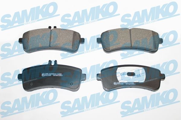 25163 SAMKO Height 1: 67,9mm, Height 2: 58,4mm, Width: 146,2mm, Thickness 1: 17,4mm, Thickness 2: 17,7mm Brake pads 5SP2087 buy