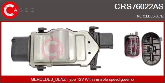 Great value for money - CASCO Pre-resistor, electro motor radiator fan CRS76022AS