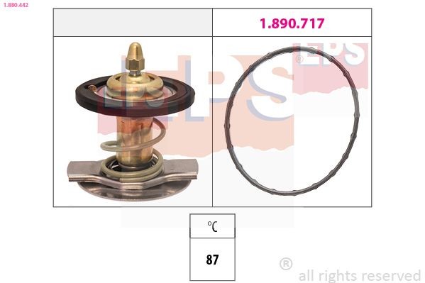 Facet 7.8442 EPS 1.880.442 Engine thermostat 5098 918 AA