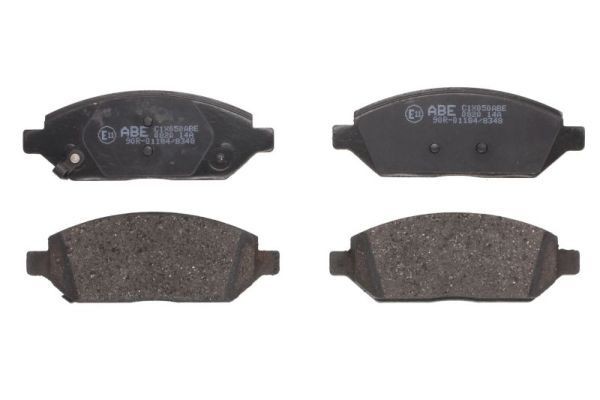 ABE C1X050ABE Brake pad set Front Axle, with acoustic wear warning