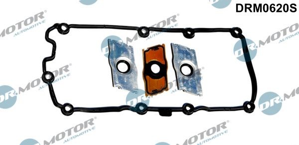 DR.MOTOR AUTOMOTIVE DRM0620S Gasket Set, cylinder head cover for cylinder 1-3, with attachment material