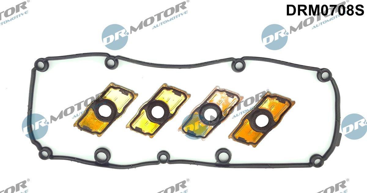 DR.MOTOR AUTOMOTIVE DRM0708S Gasket Set, cylinder head cover with attachment material