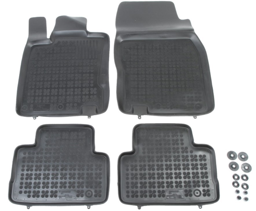 Gummifußmatten Auto für Nissan Qashqai II (2014-2021) - schwarz Gummimatten  Gummi Fußmatten - Geyer & Hosaja - 871/4C