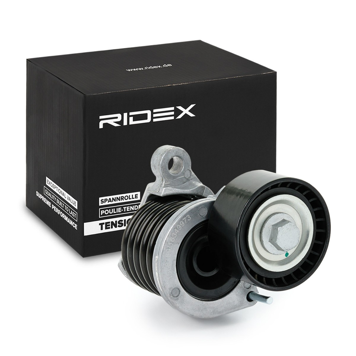 RIDEX 310T0427 Tensioner pulley, v-ribbed belt Mercedes A205