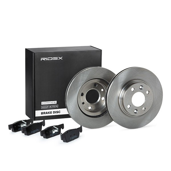 RIDEX Brake disc and pads set 3405B0453