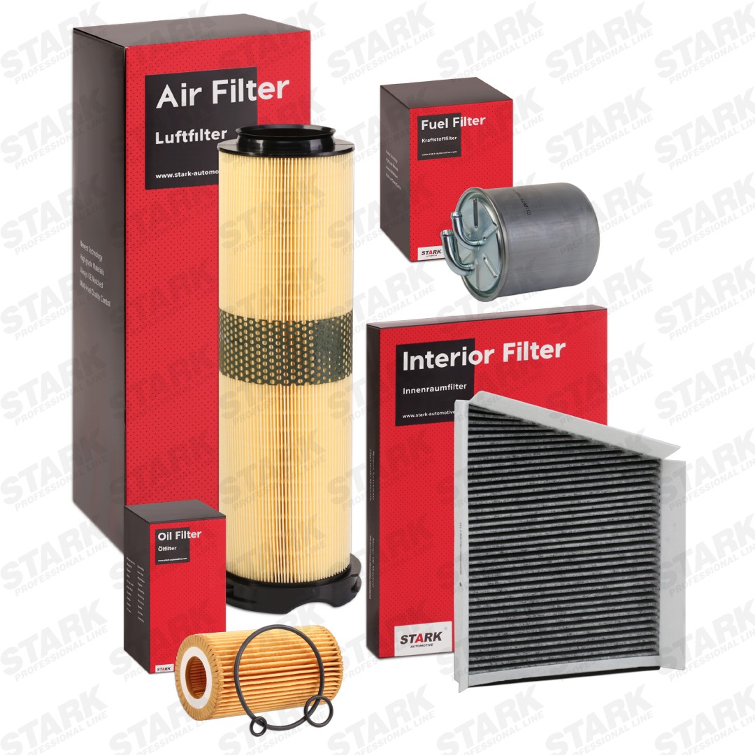 STARK with air filter, without oil drain plug, Activated Carbon Filter, four-piece Filter set SKFS-18880191 buy
