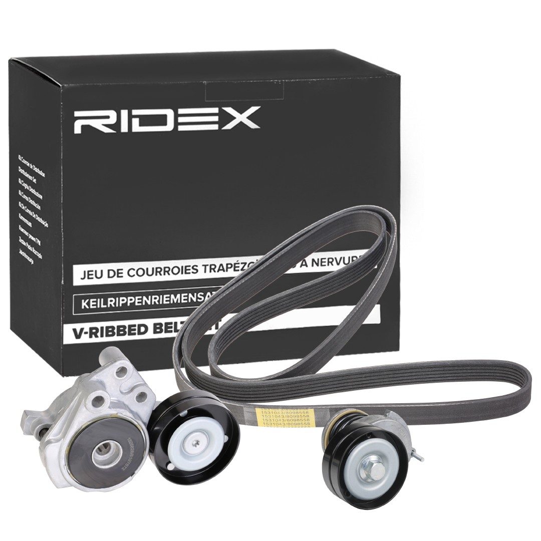 RIDEX 542R0643 V-Ribbed Belt Set