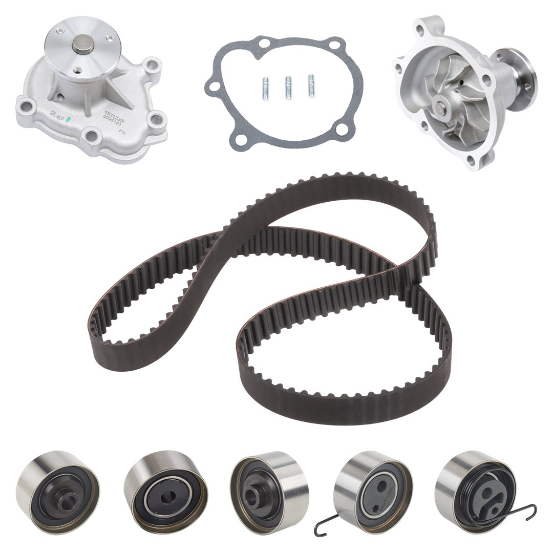 RIDEX 3096W0374 Water pump and timing belt kit with water pump, without screw set, Number of Teeth: 129, Width: 25 mm
