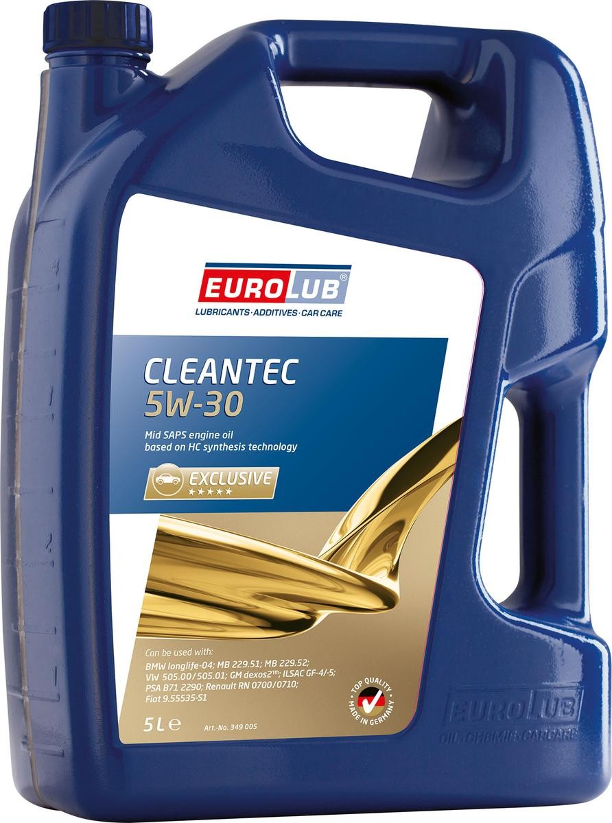 Buy Car oil EUROLUB diesel 349005 CLEANTEC 5W-30, 5l