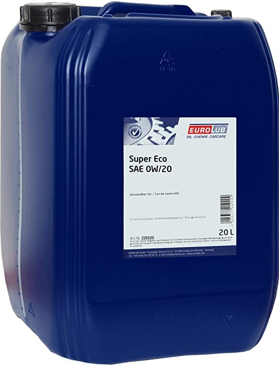 Buy Automobile oil EUROLUB petrol 226020 SUPER ECO 0W-20, 20l, Synthetic Oil