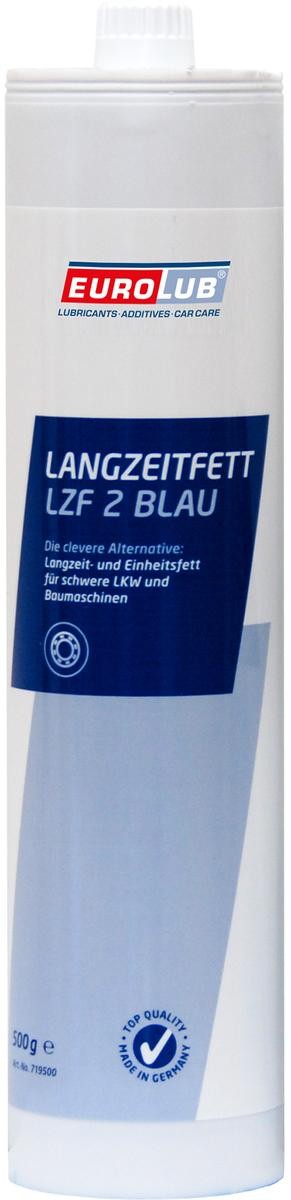 EUROLUB Langzeitfett, LZF 2 Blau 719500 Anti-friction Bearing Grease blue, Cartridge, Weight: 500g, KP2K-30, DBL 6804.00, MB 267.0, MAN 283 Li-P 2